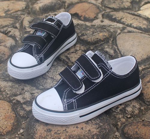 Chaussures de tennis enfants en toile pour printemps - semelle caoutchouc Ref 1013102