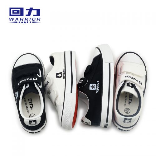 Chaussures de tennis enfants en toile WARRIOR pour printemps - semelle caoutchouc antidérapant Ref 1013180