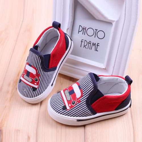 Chaussures de tennis enfants en toile pour printemps - semelle plastique Ref 1013696