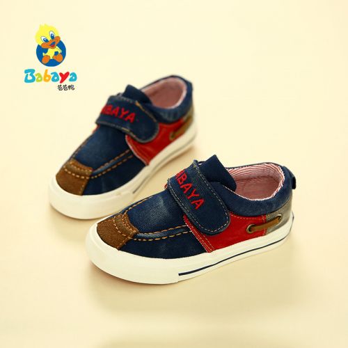 Chaussures de tennis enfants en toile pour printemps - semelle caoutchouc Ref 1013927