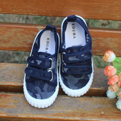 Chaussures de tennis enfants en toile EDUBA pour printemps - semelle caoutchouc Ref 1014110