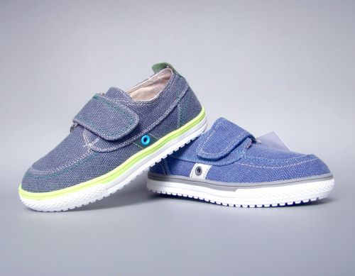 Chaussures de tennis enfants en toile pour Toute saison - semelle fond composite Ref 1014139