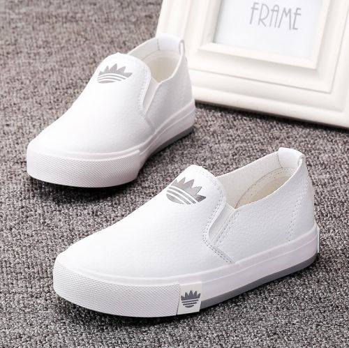 Chaussures de tennis enfants en similicuir creux pour été - semelle caoutchouc Ref 1014170