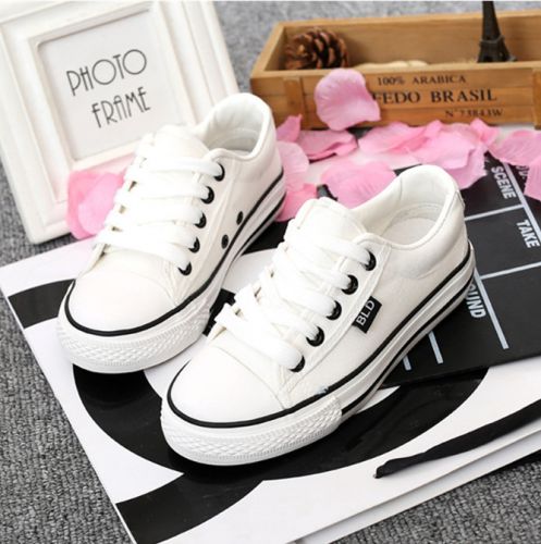 Chaussures de tennis enfants en toile pour printemps - semelle caoutchouc Ref 1014308