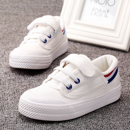 Chaussures de tennis enfants en toile pour été - semelle caoutchouc naturel Ref 1014330