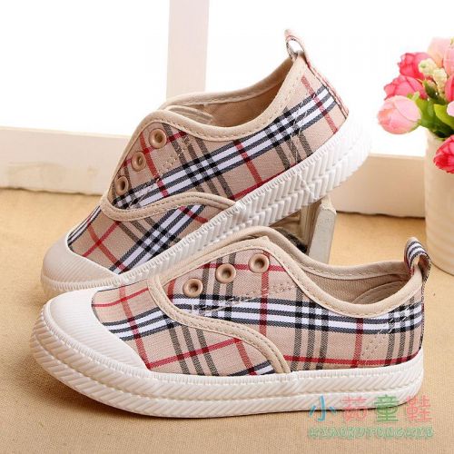 Chaussures de tennis enfants en toile pour printemps - semelle caoutchouc antidérapant Ref 1014363