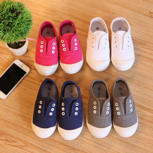 Chaussures de tennis enfants en toile pour été - semelle Ref 1014438