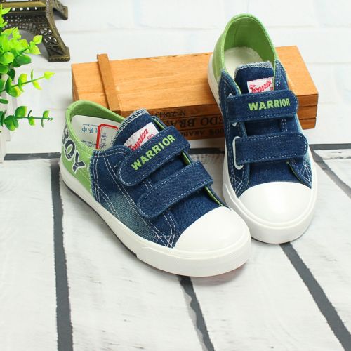 Chaussures de tennis enfants en toile WARRIOR pour Toute saison - semelle caoutchouc Ref 1014543