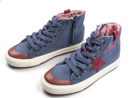 Chaussures de tennis enfants en toile pour printemps - semelle fond composite Ref 1014655