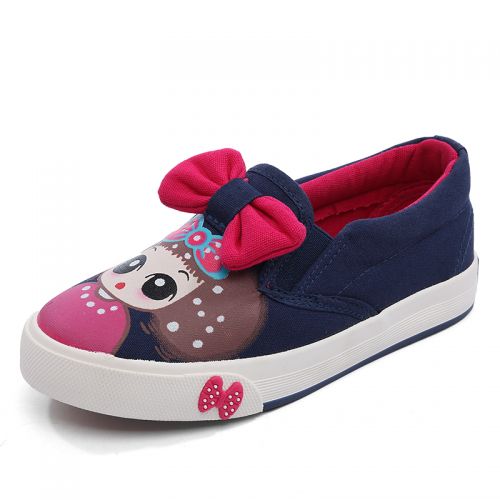 Chaussures de tennis enfants en toile pour printemps - semelle caoutchouc Ref 1014736