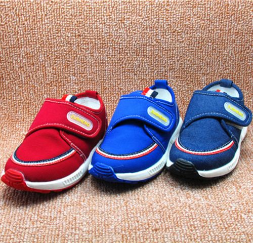 Chaussures de tennis enfants en toile pour printemps - semelle caoutchouc Ref 1014872