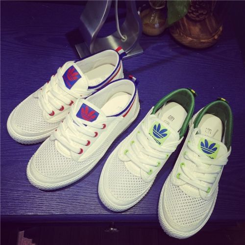 Chaussures de tennis enfants en toile creux pour été - semelle caoutchouc naturel Ref 1014949