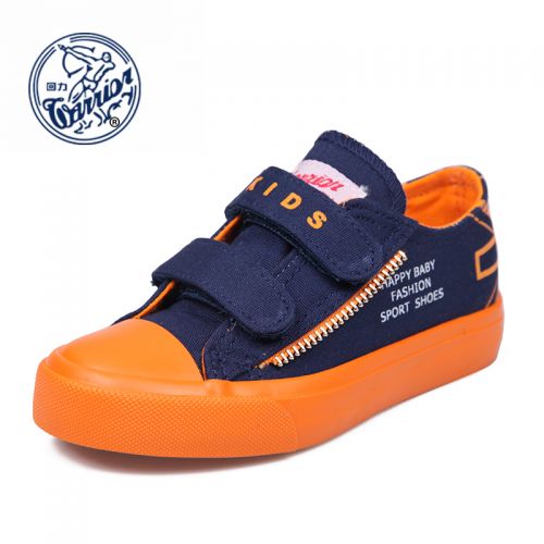 Chaussures de tennis enfants en toile WARRIOR pour printemps - semelle caoutchouc Ref 1015158