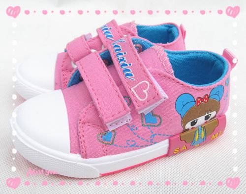 Chaussures de tennis enfants en toile pour printemps - Ref 1015184