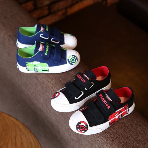Chaussures de tennis enfants en toile WARRIOR pour printemps - semelle caoutchouc Wear Ref 1015276