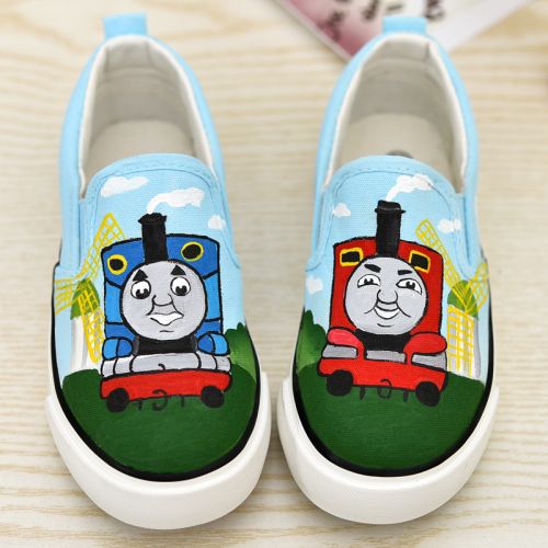 Chaussures de tennis enfants en toile pour printemps - semelle caoutchouc Ref 1015280