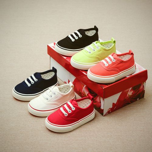 Chaussures de tennis enfants en toile LADINBABY pour printemps - semelle caoutchouc Ref 1015463