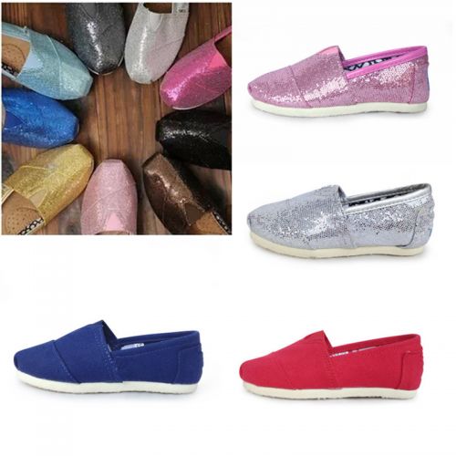 Chaussures de tennis enfants en toile paillette - semelle mousse Ref 1015587