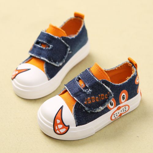Chaussures de tennis enfants en toile pour printemps - semelle caoutchouc Ref 1015742