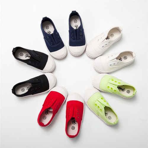 Chaussures de tennis enfants en toile pour printemps - semelle caoutchouc Wear Ref 1015913