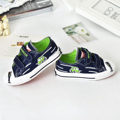 Chaussures de tennis enfants en toile WARRIOR pour printemps - semelle caoutchouc Ref 1015933