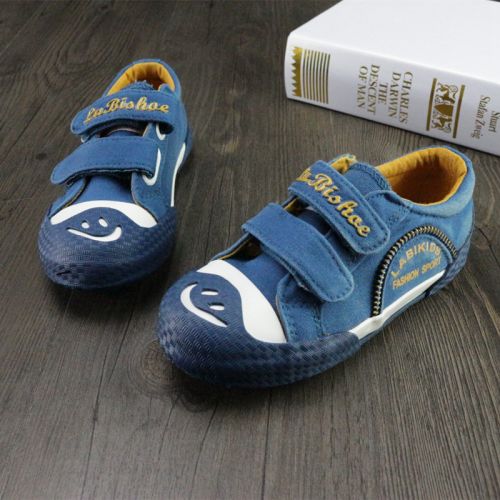 Chaussures de tennis enfants en toile pour printemps - semelle plastique Ref 1016040