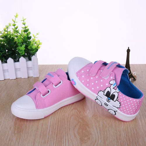 Chaussures de tennis enfants en toile pour printemps - Ref 1016153