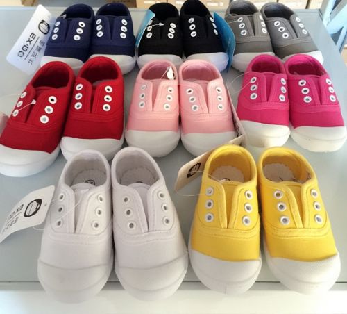 Chaussures de tennis enfants en toile pour Toute saison - semelle / s Ref 1016346