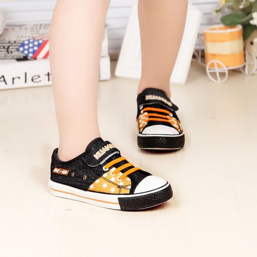Chaussures de tennis enfants en toile pour printemps - Ref 1016352