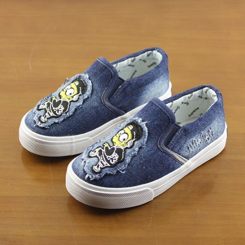 Chaussures de tennis enfants en toile pour printemps - semelle caoutchouc Ref 1016391