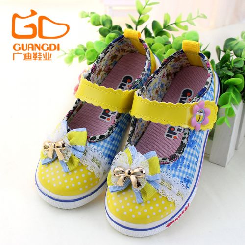 Chaussures de tennis enfants en toile pour printemps - semelle plastique Ref 1016504