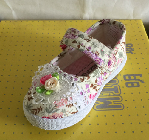 Chaussures de tennis enfants en toile pour printemps - semelle Ref 1016603