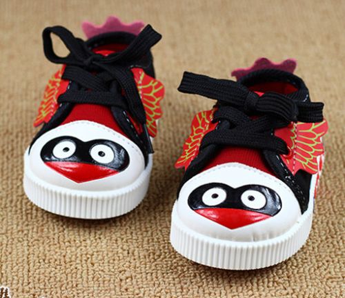 Chaussures de tennis enfants en toile ANGEL HANIEL brodé pour printemps - Ref 1016855
