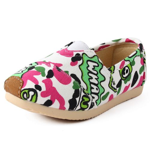 Chaussures de tennis enfants en toile pour printemps - Ref 1017417