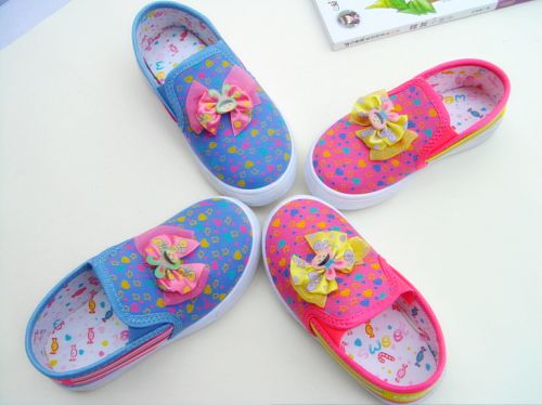 Chaussures de tennis enfants en toile pour printemps - semelle caoutchouc Wear Ref 1018468