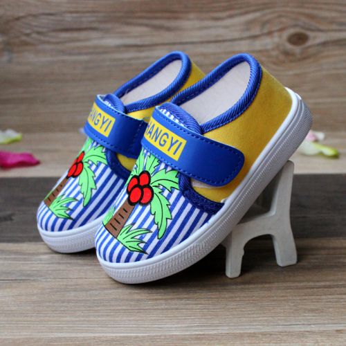 Chaussures de tennis enfants en toile pour printemps - semelle plastique Ref 1018736