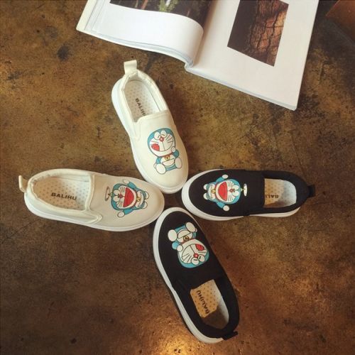 Chaussures de tennis enfants en toile pour printemps - semelle plastique Ref 1018910
