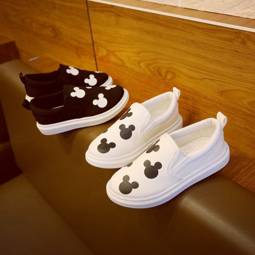 Chaussures de tennis enfants en toile pour printemps - semelle plastique Ref 1018932