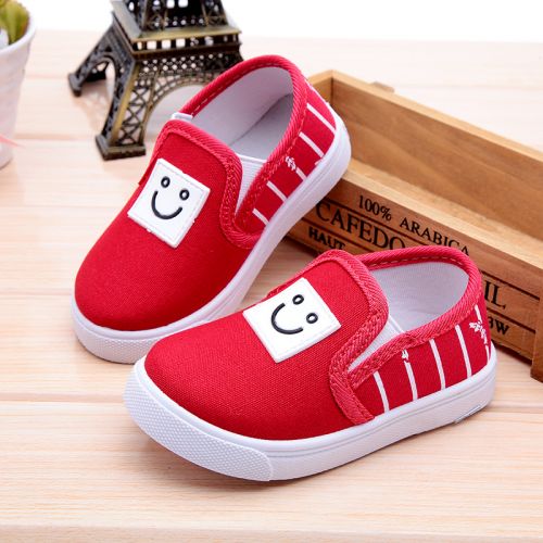 Chaussures de tennis enfants en toile pour printemps - semelle caoutchouc Ref 1018962