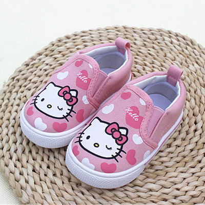 Chaussures de tennis enfants en toile pour printemps - semelle caoutchouc Ref 1019028