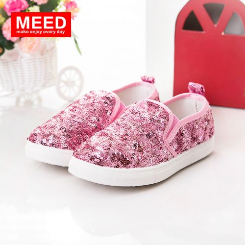 Chaussures de tennis enfants paillette pour printemps - semelle / s Ref 1019041