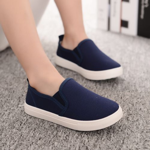 Chaussures de tennis enfants en toile pour printemps - semelle plastique Ref 1019221