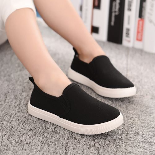 Chaussures de tennis enfants en toile pour printemps - semelle plastique Ref 1019238