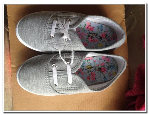 Chaussures de tennis enfants en toile avec perles pour printemps - Ref 1019665