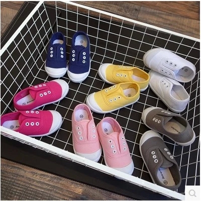 Chaussures de tennis enfants en toile métal pour printemps - semelle caoutchouc Ref 1019863