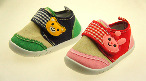 Chaussures de tennis enfants en toile pour printemps - semelle plastique Ref 1019920