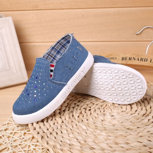Chaussures de tennis enfants / s avec perles pour printemps - semelle caoutchouc naturel Ref 1021077