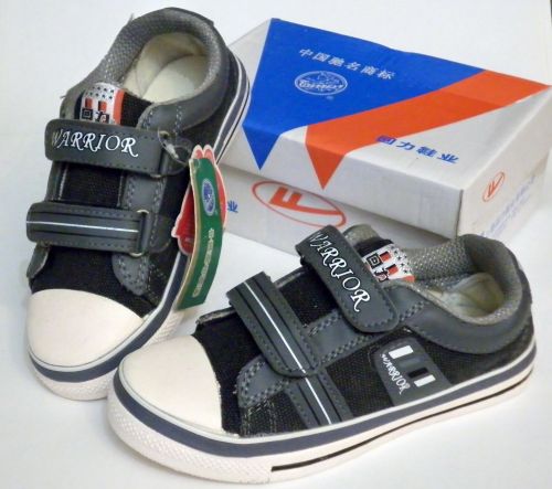 Chaussures de tennis enfants en toile WARRIOR pour printemps - semelle caoutchouc Ref 1021098
