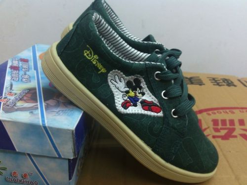 Chaussures de tennis enfants en toile pour printemps - semelle plastique Ref 1021210