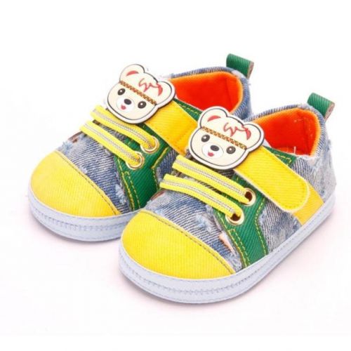 Chaussures de tennis enfants en toile pour Toute saison - semelle caoutchouc antidérapant Ref 1021550